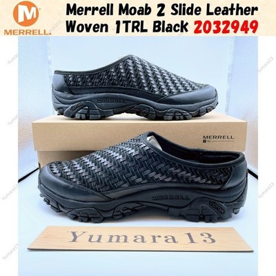 Merrell Moab 2 Slide Leather Woven 1TRL Black 2032949 Herren Gr.