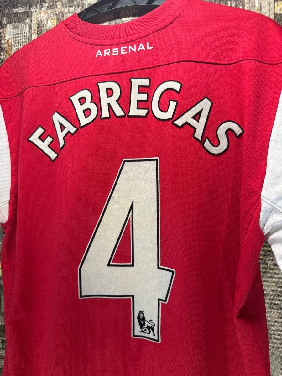 ARSENAL 2011-2012 HOME FOTOBALL SHIRT #4 FABREGAS NIKE SIZE M