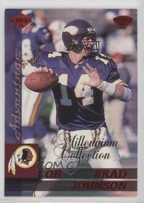 1999 Collector's Edge Advantage Millenium Collection Red Brad Johnson #90 h8o