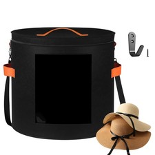 Oversized Foldable Hat Storage Box Cowboy Hat Boxes Round Hat Organizer