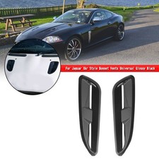 ABS Plastic Bonnet Vents Finish For Jaguar Xkr Style Rs Vxr Ford Bmw Gloss BLK