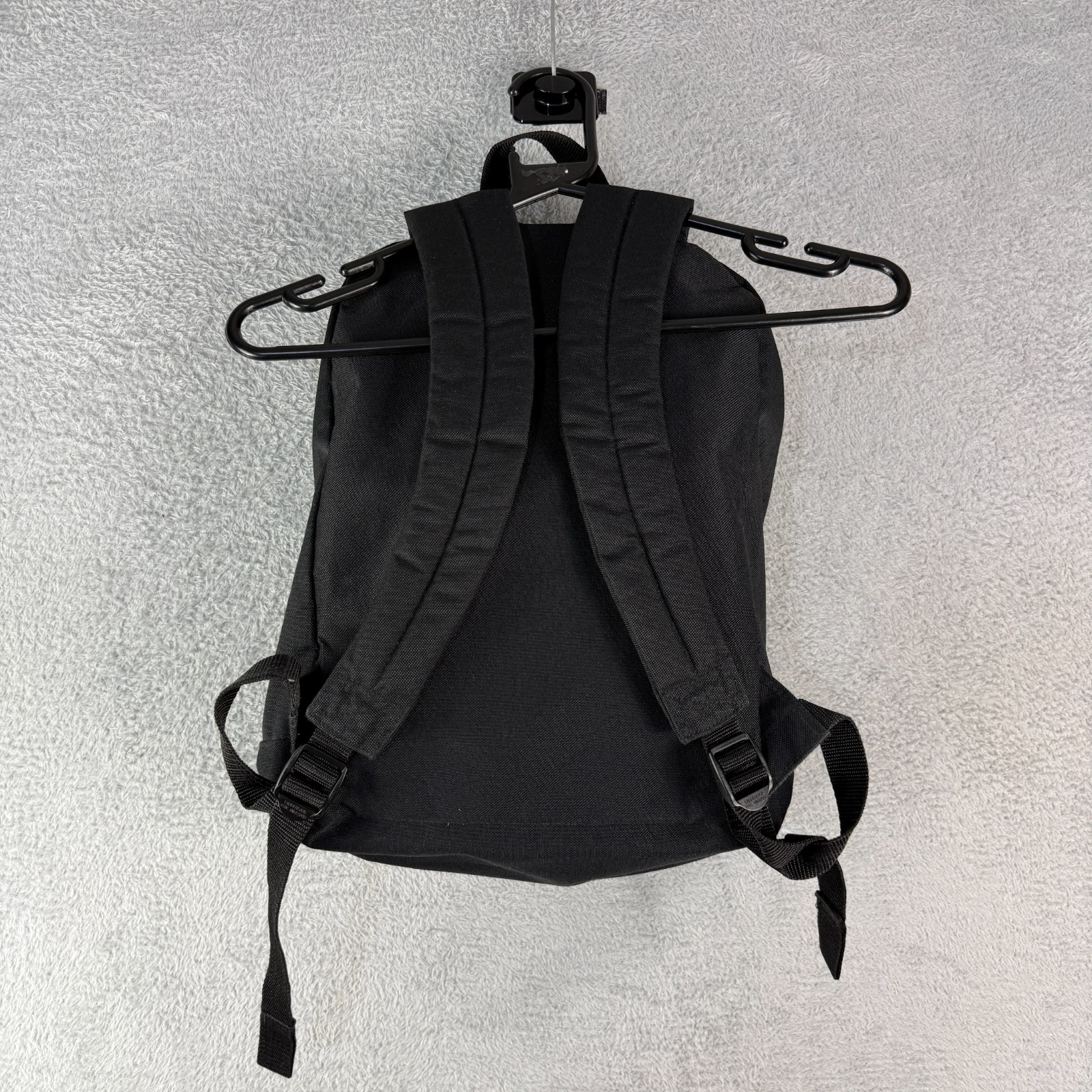 Vintage Vans 2000s Y2K Black Canvas Adjustable Skater Rucksack Backpack image 5