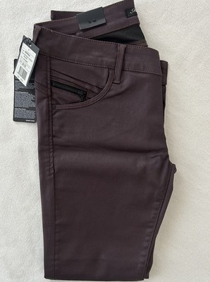 Mavi Skinny Jeans SERENA Bordeaux Low Rise 1067024667 Leatherskin Gr.30/30, Neu