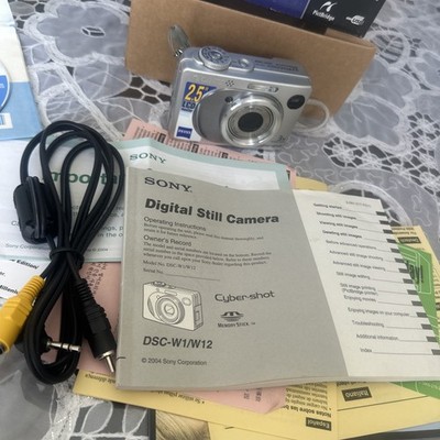 Sony Cyber-shot DSC-W1 5.1MP Digital Camera - Silver for sale