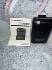 Vintage Motorola Pager Bravo Classic W/ Manual