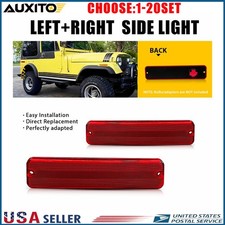 Red Rear Side Marker Light Housing For Jeep Grand Wagoneer J10 Pickup Cj5 2-10x