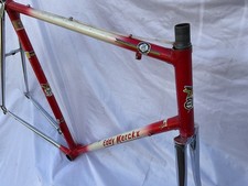 EDDY MERCKX PROFESSIONAL TEAM FLAT CROWN 61.5CM CTC FRAME & FORKS USED COND