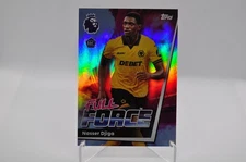 Nasser Djiga 2025-26 Topps EPL Soccer #305 RC Full Force