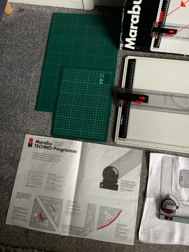 Marabu Techno A3 Technical Engineering Drawing Board With Extras - Image 4 of 4