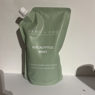 SAND + FOG EUCALYPTUS MINT Scented Hand Soap Refill 34 fl. oz New