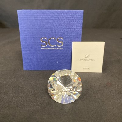 Swarovski Crystal Clear Chaton #1096758 SCS Members Only Figurine Rare Retired