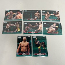 2025 Topps Stadium Club UFC Green Refactor Lot - 8 Card Mixed Lot