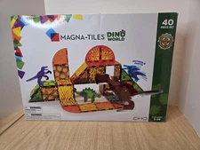 MAGNA-TILES Dino World 40-Piece Magnetic Construction Set New