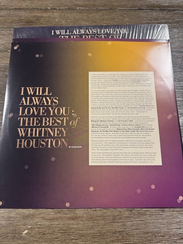 WHITNEY HOUSTON I Will Always Love You The Best Of 2LP VG++ Purple Vinyl - Picture 10 of 18