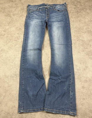 Vintage Y2K Flared Jeans Miss Me Style Bootcut Damen low waist Schlagjeans