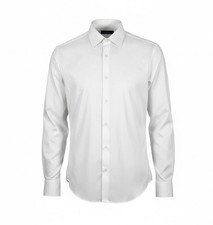 Calvin Klein Men's 16 34/35 L White Infinite Wrinkle Free Slim Fit Dress Shirt