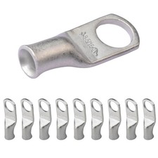 SELTERM 10pcs 8 AWG5/16" Stud Tinned Copper Wire Lugs, Heavy Duty Battery Cab...