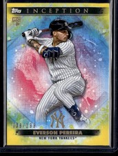 EVERSON PEREIRA 2023 TOPPS INCEPTION YELLOW RC 038/199 NEW YORK YANKEES #12