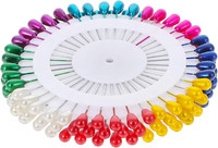 120 StüCk Bunte Stecknadeln Mit Kopf, 4 Cm NäHnadeln Mehrfarbig Stecknadeln Nade