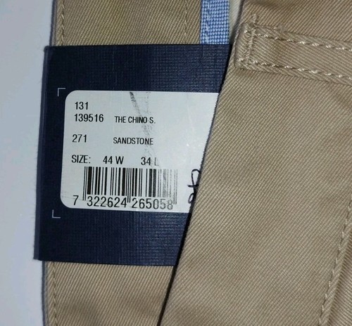 GANT Soho Chino Trousers Low Waist Narrow Fit Sandstone Men's 44/34 Brand NEW - Picture 7 of 8