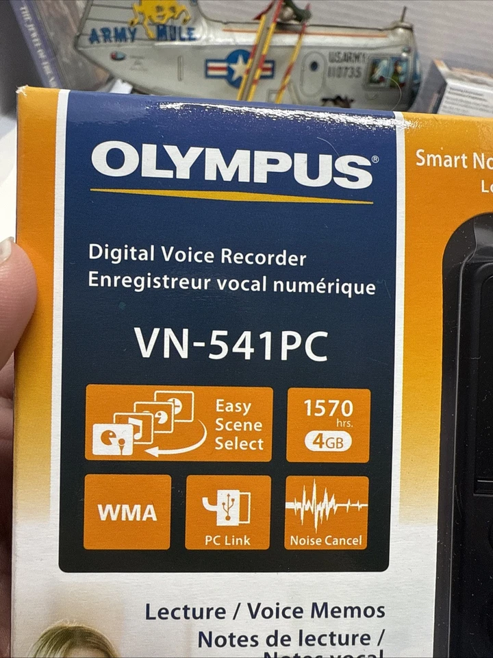 NUEVA Grabadora de Voz Digital Olympus VN-541PC 4GB - Negra NUEVA SELLADA Foto 2 de 4
