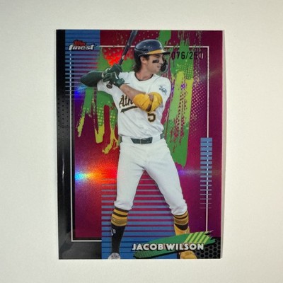 2026 Topps Finest Jacob Wilson Pink Refractor /250 #2 Athletics