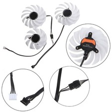 3PCS 4Pin Cooler Fan For COLORFUL RTX3060 3080 3070 3060Ti iGame Ultra-OC White