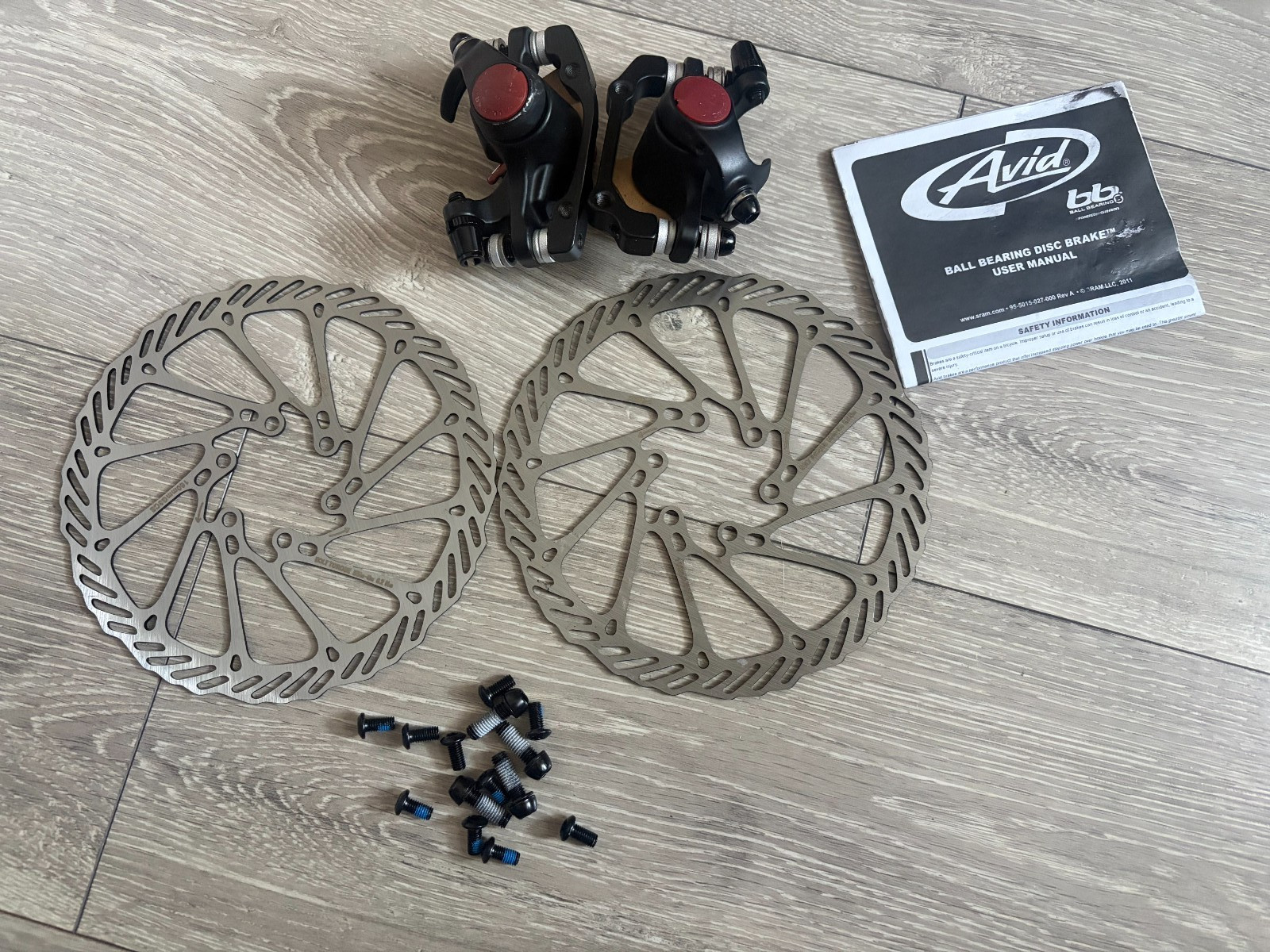 SRAM Avid BB5 Mountain Bike Freno a Disco Meccanico Pinza Anteriore/Posteriore 160mm Rotore