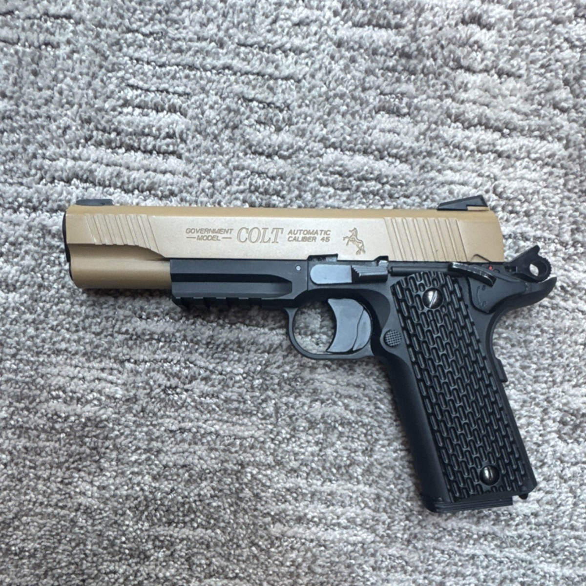 Colt M45 CQBP CO2 Gas Airsoft Pistol Tan/Black MPN D246174903 | eBay