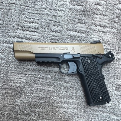 Colt M45 CQBP CO2 Gas Airsoft Pistol Tan/Black MPN D246174903 | eBay