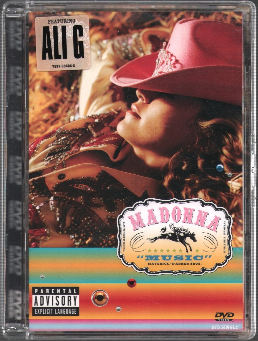 Madonna Music DVD Europe Maverick 2000 2 Videos pal format DVD. Has info sticker