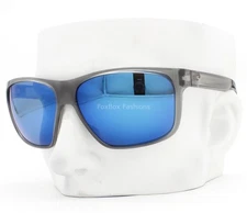 Costa Del Mar Trades Sunglasses Crystal Gray Polarized Blue Plastic 580P w/case