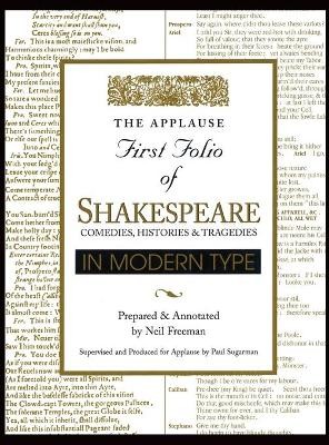 Applause First Folio of Shakespeare in Modern Type - 9781557833334