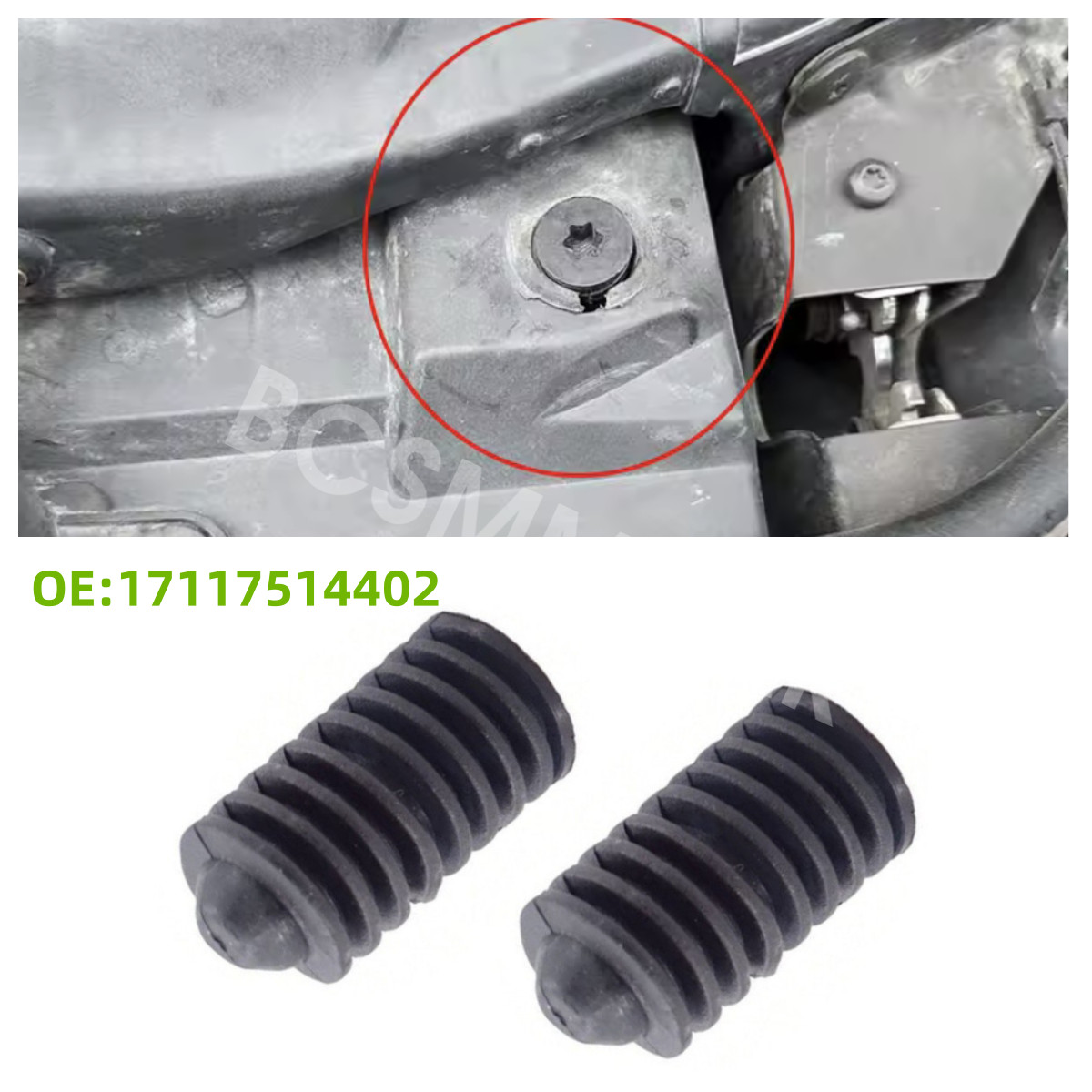 2x Radiator Mounting Bracket Support 17117514402 Fit For BMW X3 2004-2009