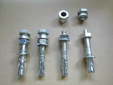 4x10mm Through Bolts and Security Shear Nuts Ideal ground anchors and in garages