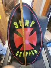 Vintage Skim Boogie Board RARE “Surf Chopper” Iron Cross Beach House Man cave