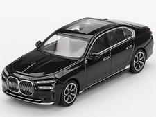 MINI GT BMW i7 eDRIVE50 1/64 DIECAST MODEL CAR BLACK SAPPHIRE MGT00802-3I
