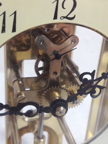 Nieman Marcus Germany S Haller Skeleton Mantle Clock - Picture 3 of 9