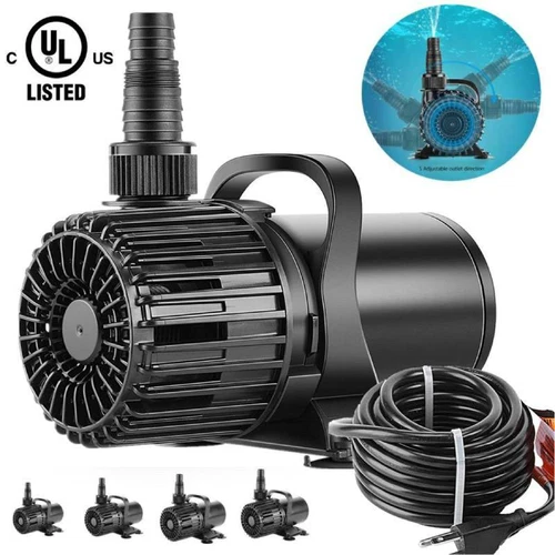 Electric Submersible Water Pump for Koi Pond Pool Waterfall Fountains Fish Tank