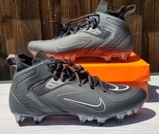 Size 12 - Nike Alpha Huarache 8 Elite Black Lacrosse Cleats NEW CW4440-011 