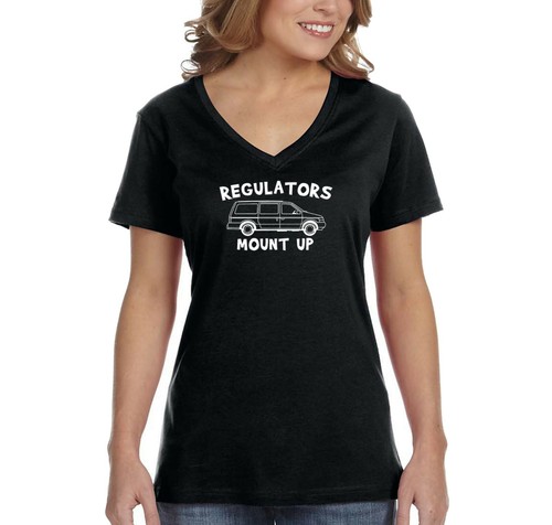 Women's Regulators Mount Up Mini Van Mom Mother's Day Gift V-Neck T-Shirt - Picture 3 of 7