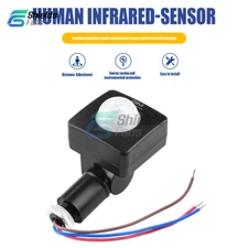 AC85-265V PIR Infrared Motion Sensor Detector Wall LED Light Outdoor Security