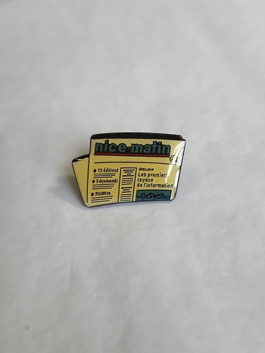 Nice Matin Lapel Pin Daily French Newspaper