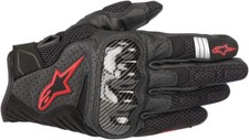 Alpinestars SMX-1 Air V2 Gloves Black/Fluorescent Red Large 3570518-1030-L