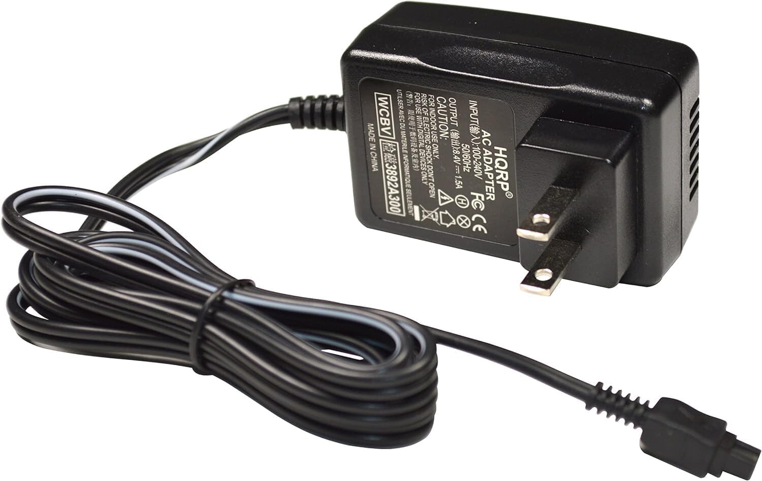 HQRP AC Power Adapter for Sony HDR-CX190 HDR-CX200 HDR-TG1E HDR-TG3E HDR-UX10E
