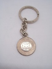 Portachiavi in Argento 925 con Gattino - gatto - cucciolo - felino -