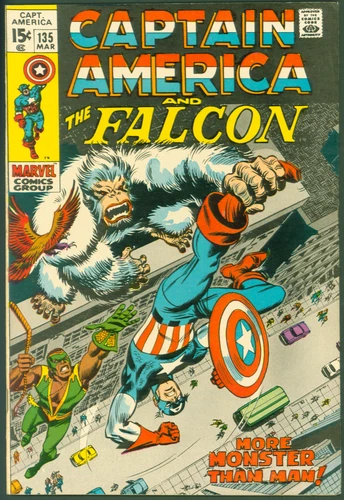 VTG 1971 Marvel Comics Captain America #135 FINE Gene Colan Art