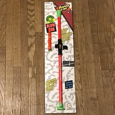 NOS 1992 Original SF Toymakers Rappn  Fire Soft Shot Rapid Fire Toy Blowdart