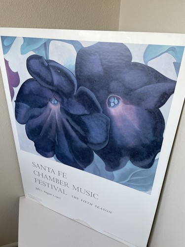 Georgia O keeffe 1977 Poster Santa Fe Music Museum San Francisco EBay georgia-o-keeffe-1977-poster-santa-fe-music-museum-san-francisco-ebay