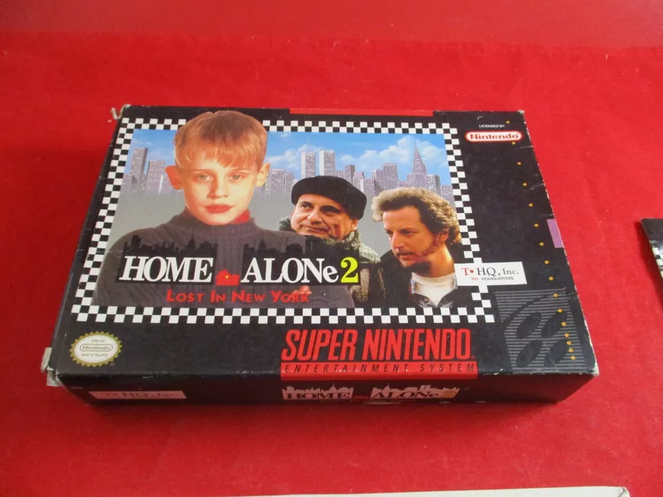 Home Alone 2 Lost in New York Super Nintendo SNES COMPLETO con Caja Manual Juego Foto 2 de 4